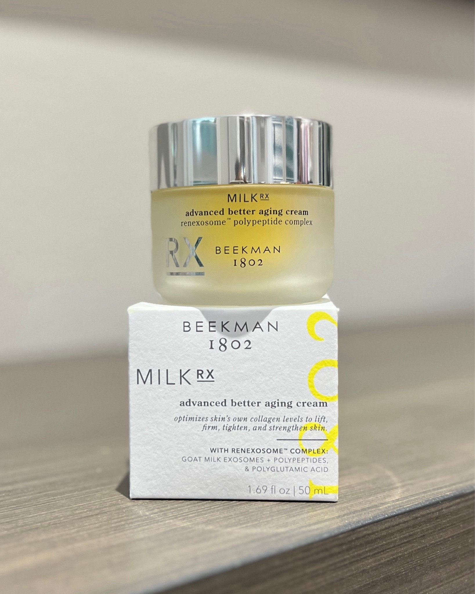 I'm a big fan of Beekman 1802 products and this advanced aging cream feels really good on my dry skin! This is a super hydrating moisturizing cream that uses peptides, goat milk, milk exosomes and more to help build collagen, firm and tighten the skin. You can check this out at Beekman, Ulta, and plenty of other retailers where it's available for purchase! #skincareroutine #beautyfinds #antiaging #healthandwellness

#LTKBeauty #LTKSeasonal #LTKFindsUnder50