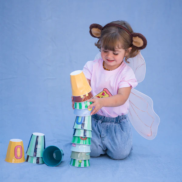 Striped Alphabet Cups | Not Another Bill