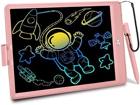 FLUESTON LCD Writing Tablet 10 Inch Drawing Pad, Colorful Screen Doodle Board for Kids, Traveling... | Amazon (US)