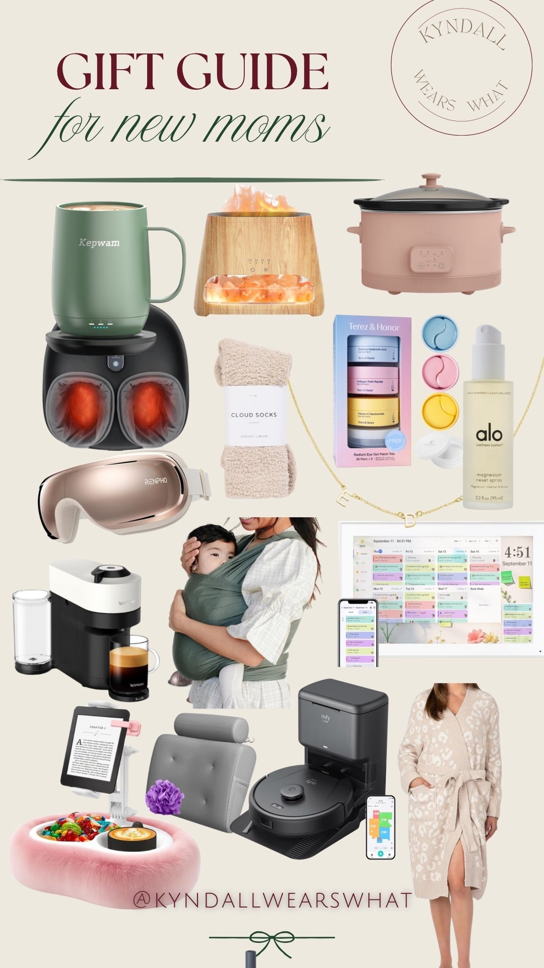 Gifts for new moms holiday gift guide postpartum self care gifts for her 

#LTKGiftGuide #LTKHoliday