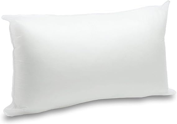 Foamily Throw Pillows Insert 12 x 20 Inches - Bed and Couch Decorative Pillow - Made in USA | Amazon (US)