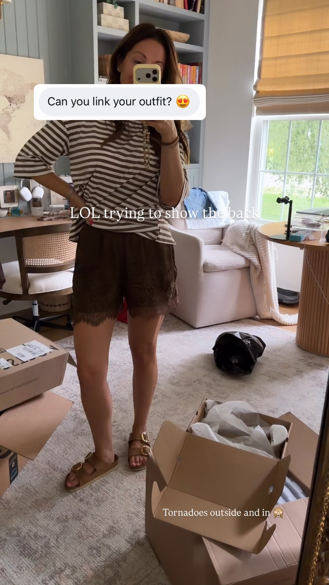 Easy late summer outfit! Love these lace shorts. They run big—I took an XS! And the top is Amazon. How cute is the back?

#LTKSeasonal #LTKOver40 #LTKSaleAlert