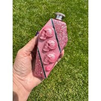 Pink Glitter 3D Skull Coffin Flask | Punk Rock Stainless Steel Pearl | Etsy (US)