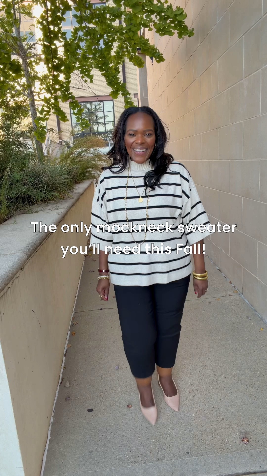 I love this sweater from JcPenny! I’m wearing the size large.
