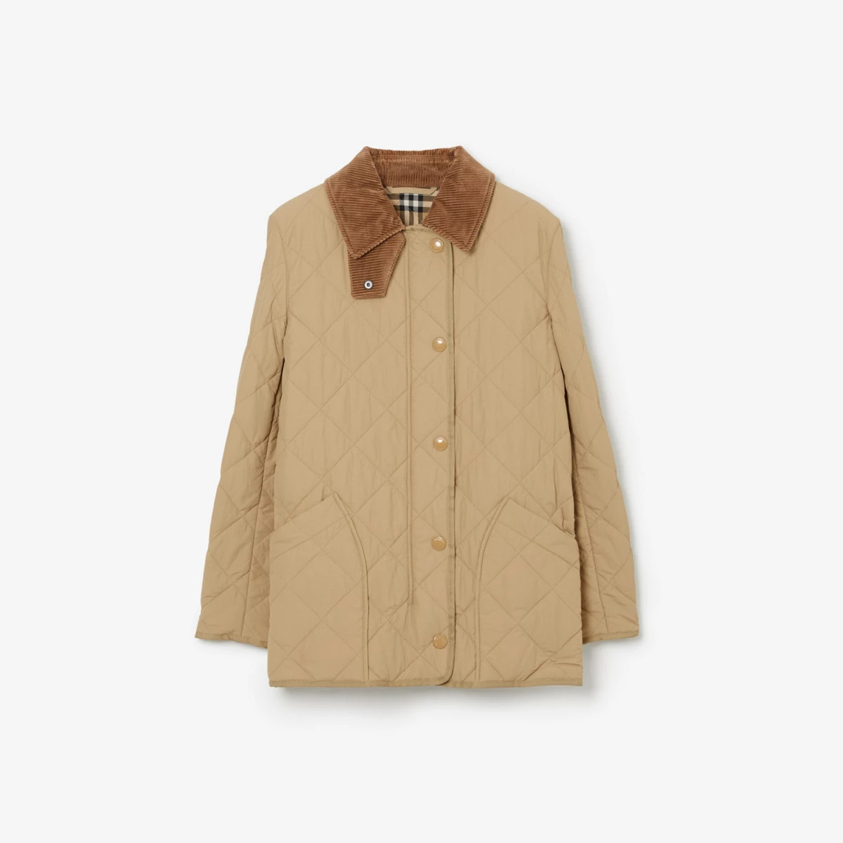 Burberry Quilted Thermoregulated Barn Jacket, Size: XXS, Yellow | Burberry (US)