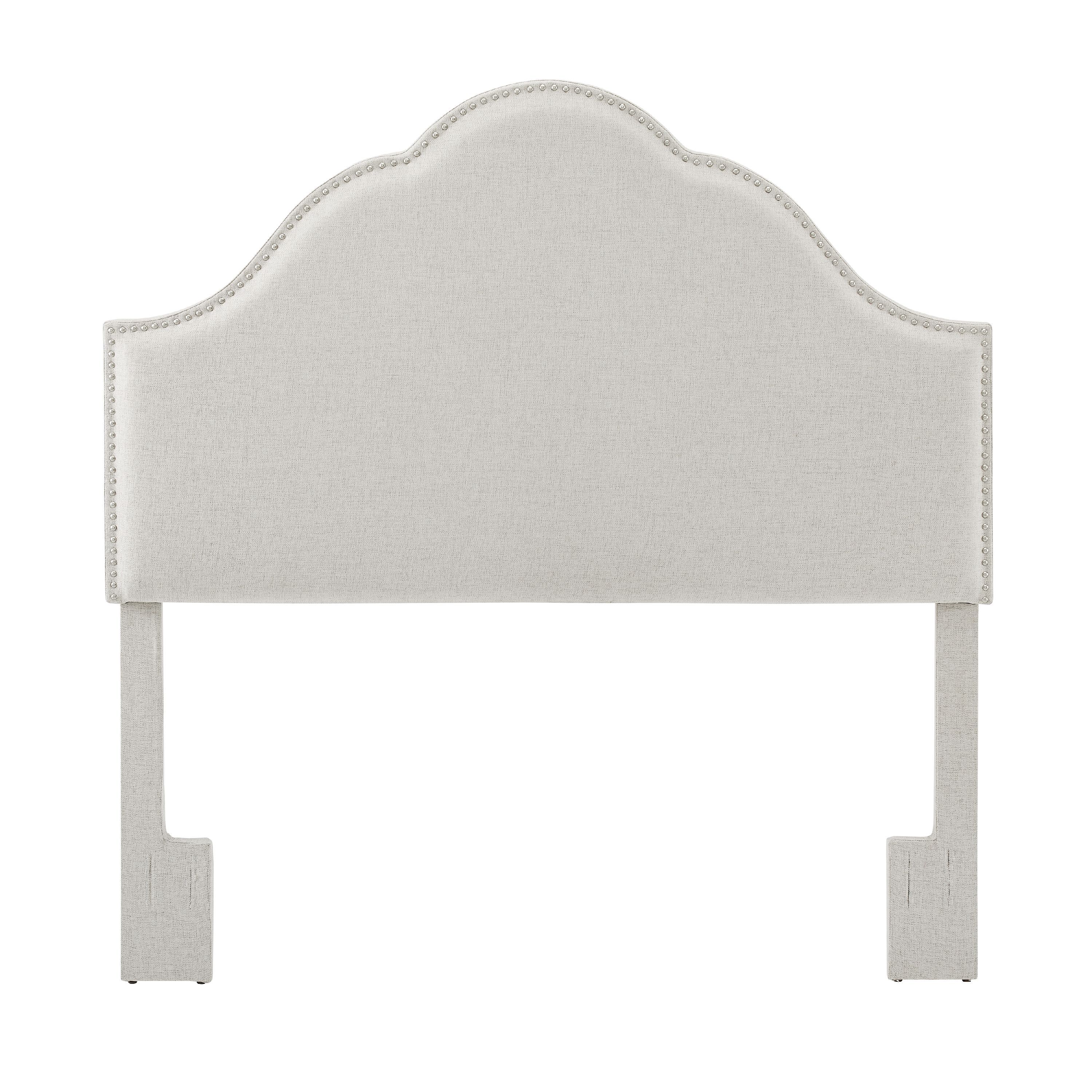 York Style Upholstered Full / Queen Headboard in Natural White - Walmart.com | Walmart (US)