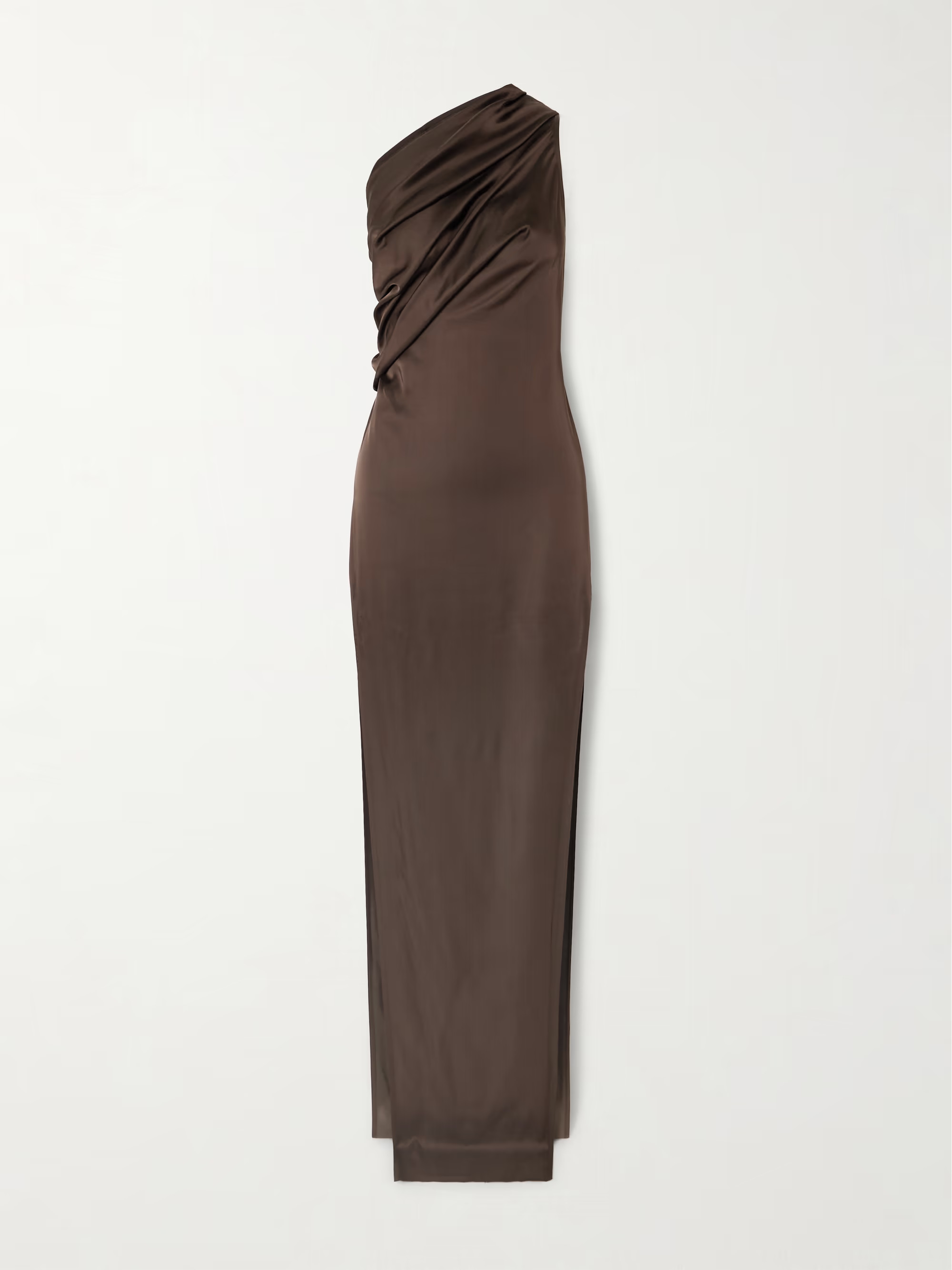 Athena Arrowhead one-shoulder draped satin maxi dress | NET-A-PORTER (US)
