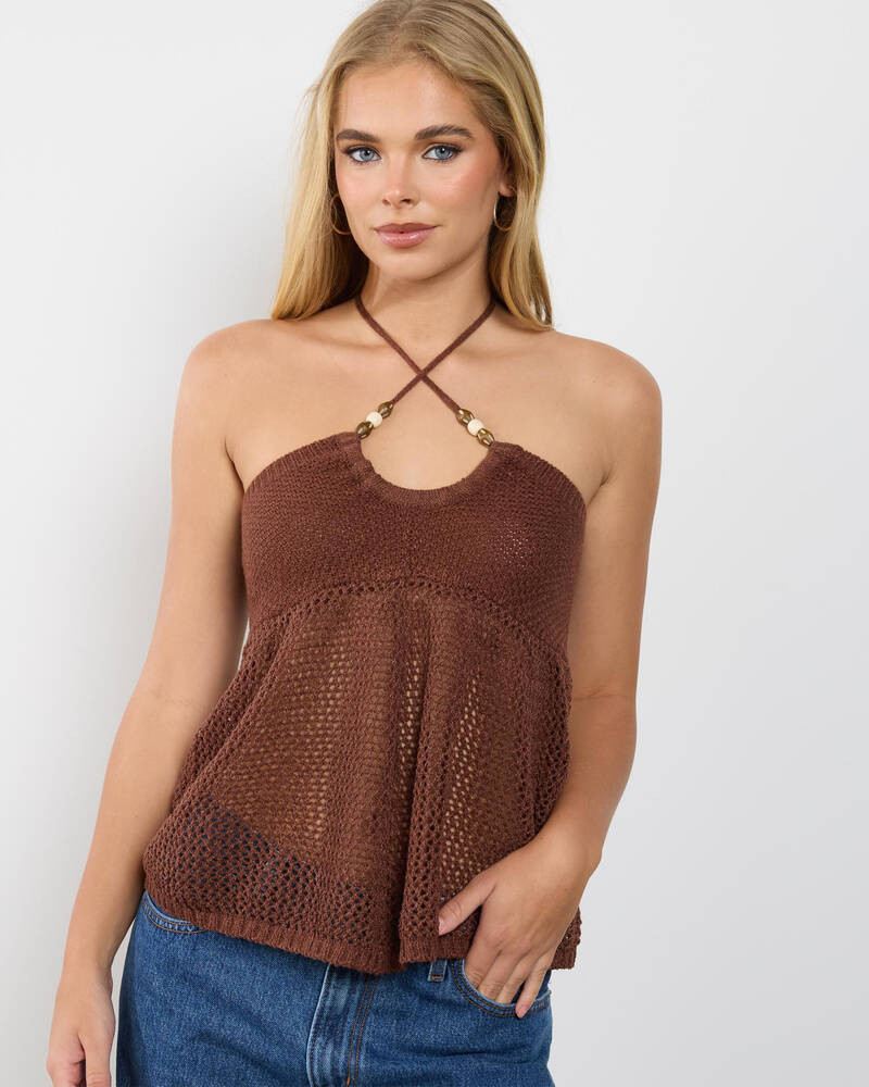 Luna Knit Halter Top | City Beach (US)
