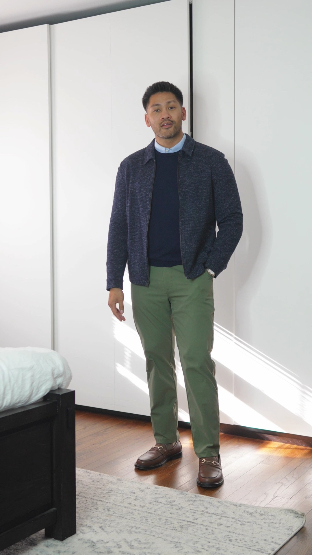 Spring layers done right —textured jacket, lightweight sweater, and classic chinos for that effortless smart casual vibe. Versatile, comfortable, and ready for anything. 

What’s your go-to layering piece this season? Let me know!

#LTKMens #LTKStyleTip #LTKSeasonal