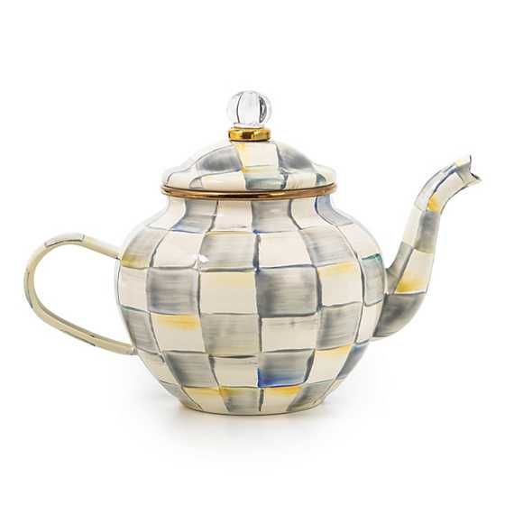 Sterling Check 4 Cup Teapot | MacKenzie-Childs