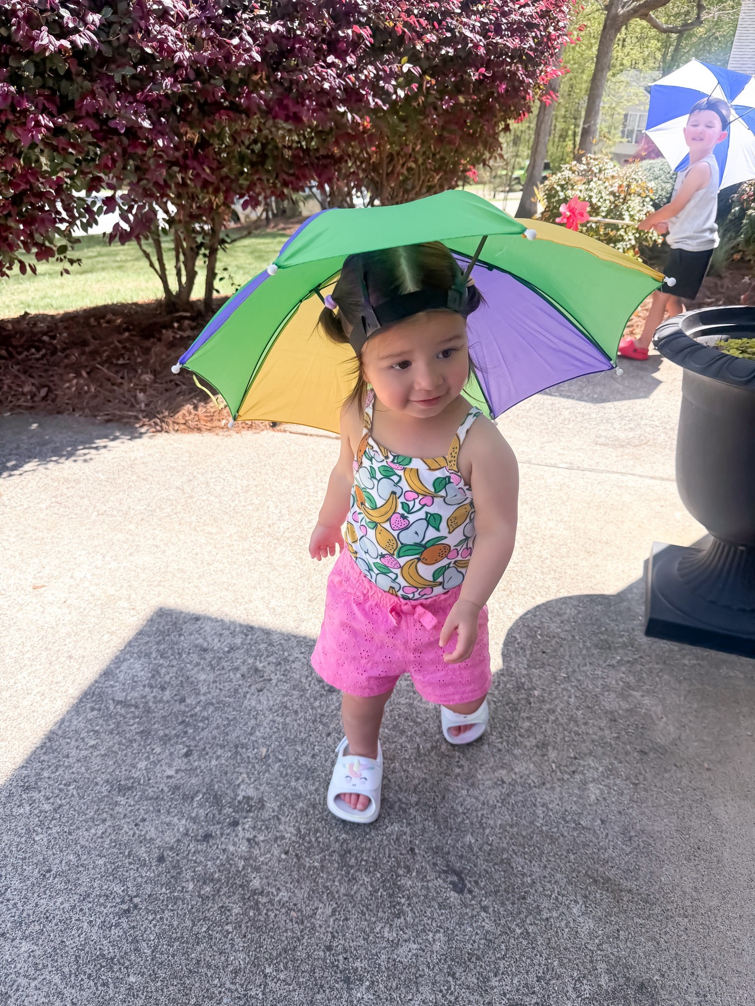 Kids umbrella hat. Fits adults too. Comes in a few color options. Summer must have for kids & families .

#LTKKids #LTKSeasonal #LTKTravel