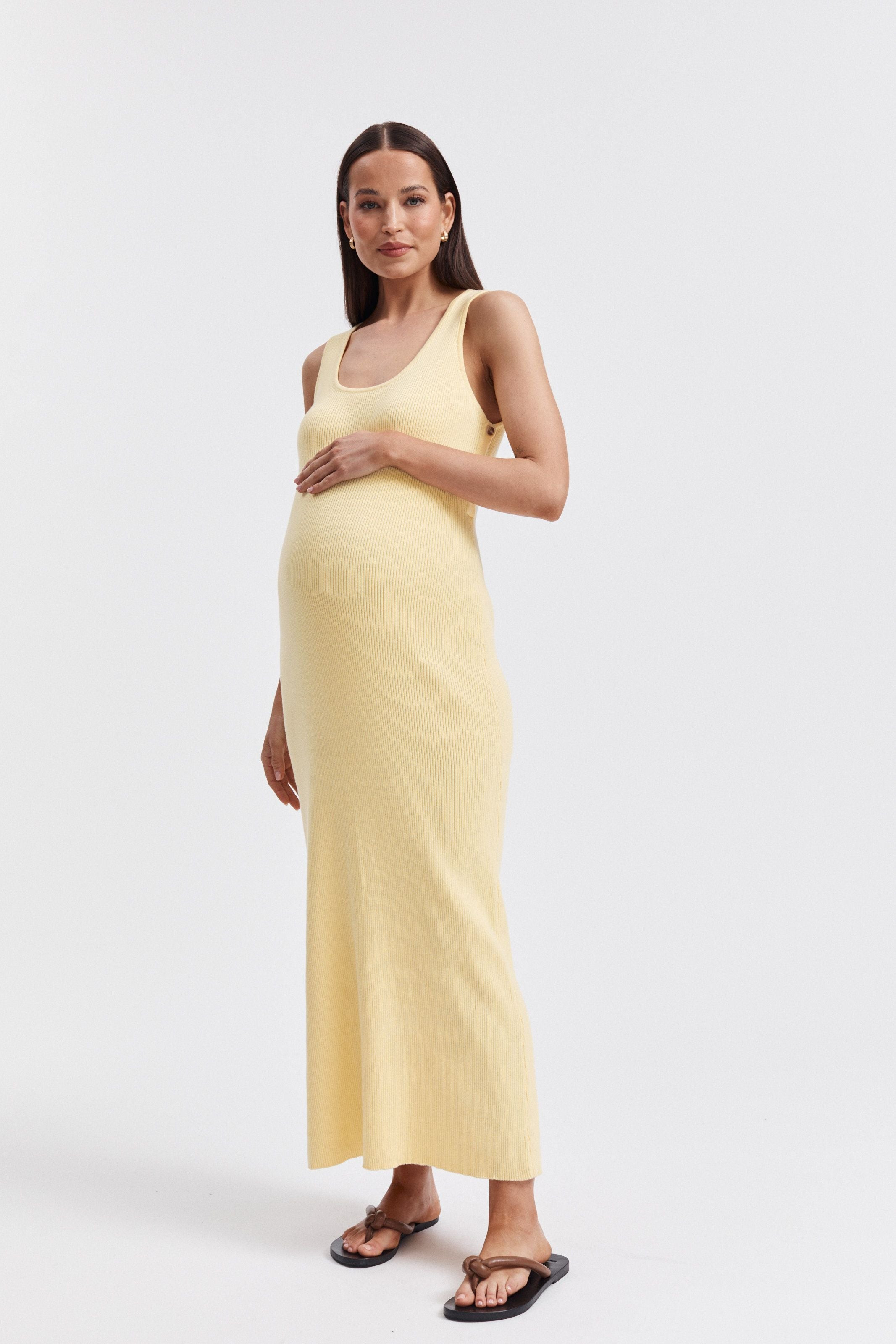 Resort Dress (Lemon) | Legoe Heritage Maternity APAC
