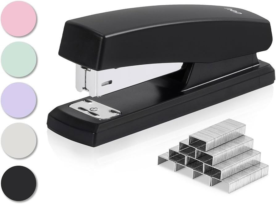 Deli Stapler, Desktop Staplers with 640 Staples, Office Stapler, 25 Sheet Capacity, Black | Amazon (US)