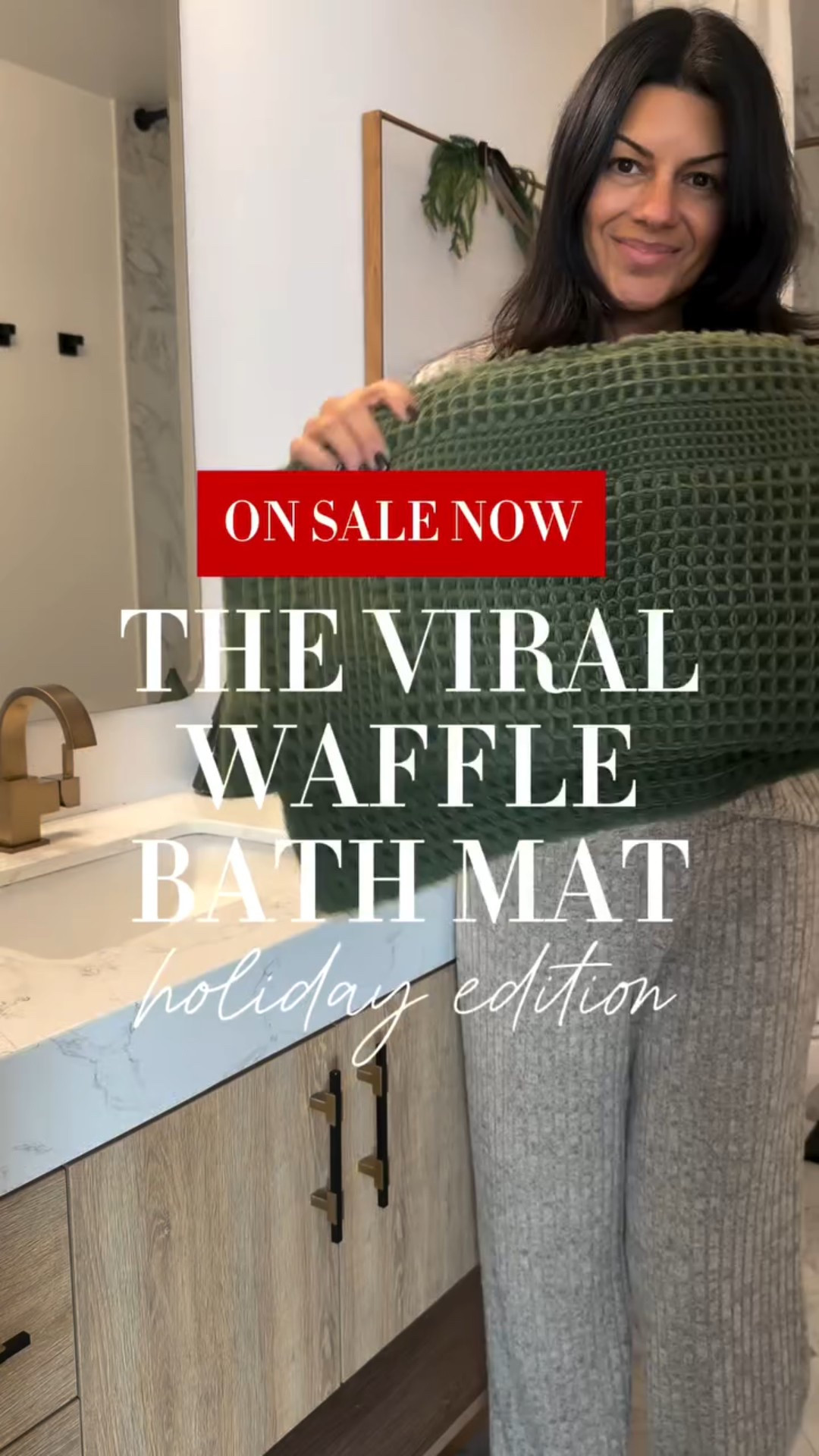 this viral waffle bath mat is so good, I had to get this green color for the holidays! It’s super soft, absorbent, non-slip, and totally machine-washable — bathroom upgrade made easy! 

Available in multiple sizes and colors!

#LTKHome #LTKCyberWeek #LTKHoliday
