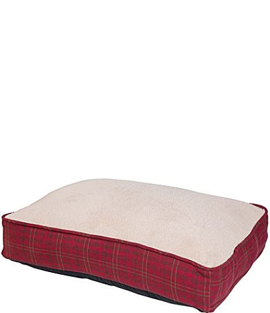 Paseo Road by HiEnd Accents Cascade Lodge Houndstooth Plaid Dog Bed - Red/Tan | Dillard's