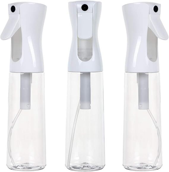 Houseables Continuous Spray Water Bottle, Hair Mist Sprayer, White, 12 Oz, 3 Pack, 10", Ultra Fin... | Amazon (US)