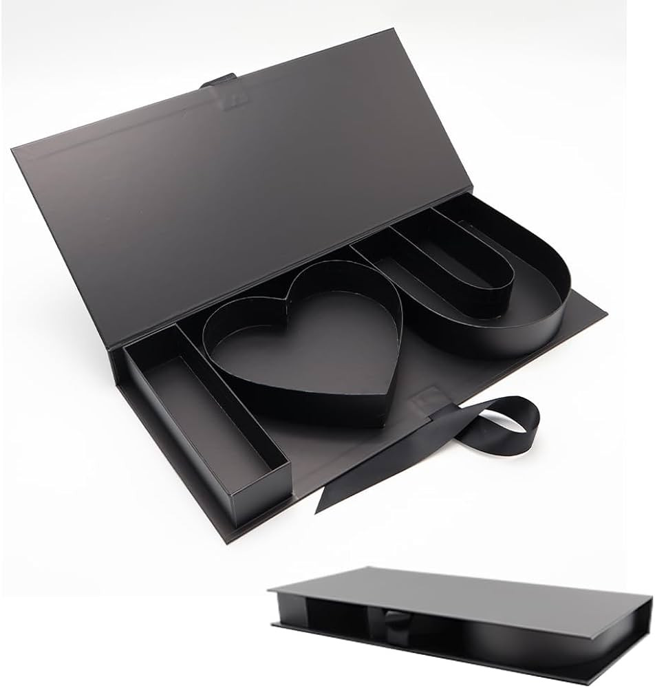 Alkiuyfv Fillable I LOVE U Letters Cardboard Gift Valentines Day, Mother's Day Chocolate Floral D... | Amazon (US)