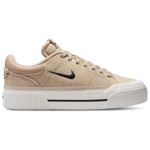 Nike Womens Nike Court Legacy Lift - Womens Training Shoes Hemp/Black/Sail Size 09.0 | Foot Locker (US)