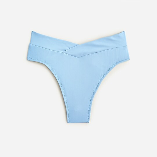 Cross-front cheeky bikini bottom | J. Crew US
