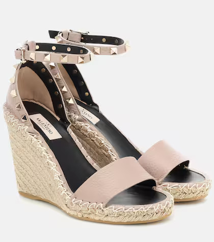 Valentino Garavani Rockstud Double wedge espadrilles | Mytheresa (US/CA)