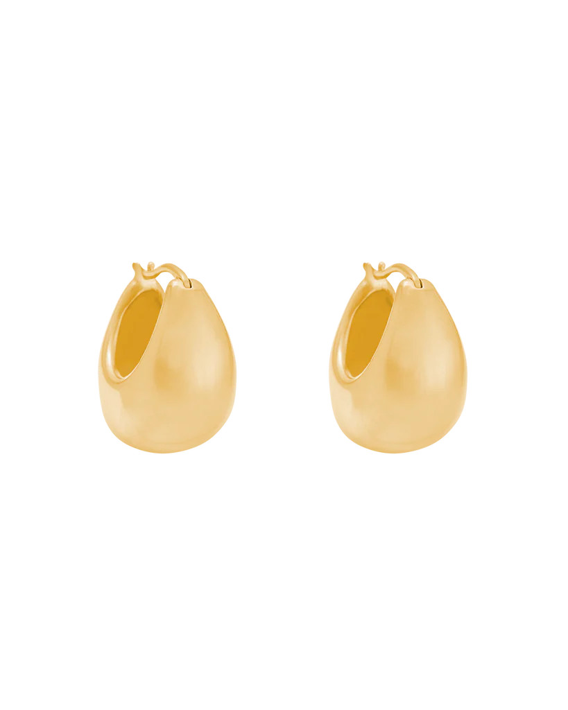 TRESOR HOOPS MEDIUM (18K GOLD PLATED) | Kirstin Ash