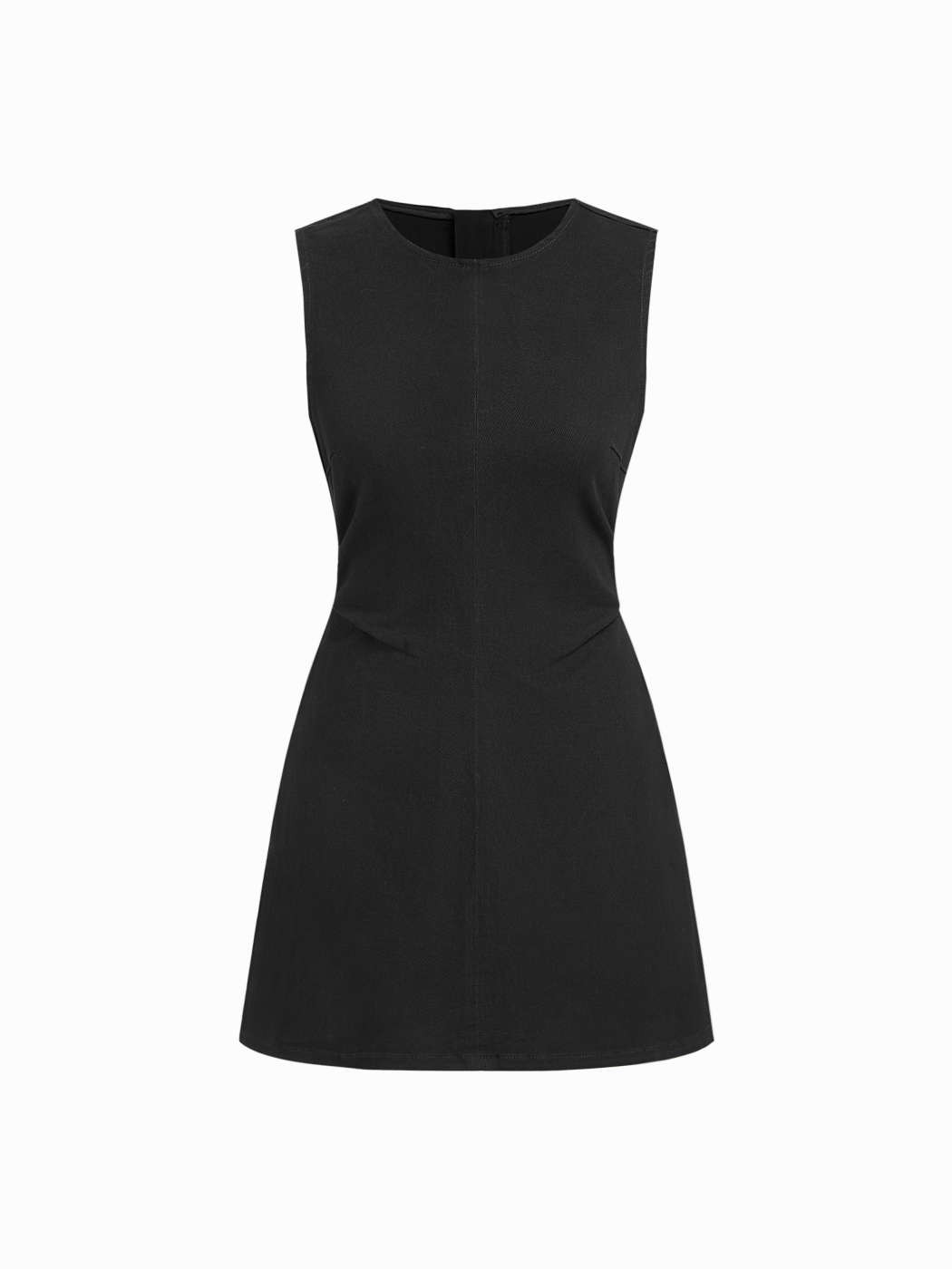 denim denim dress Denim High Stretch Denim Ruched Zipper Mini Dress For Daily Casual | Cider