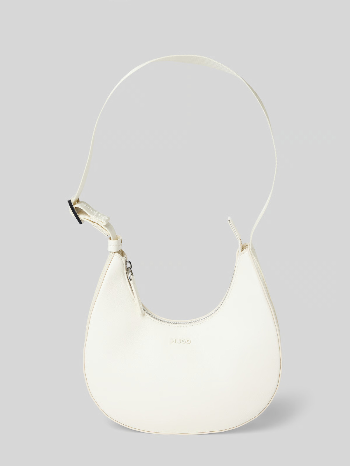 Handtasche mit Label-Detail in ecru | Peek & Cloppenburg* Düsseldorf DE