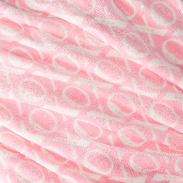 'XOXO' Plush Throw Blanket Pink - Spritz™ | Target