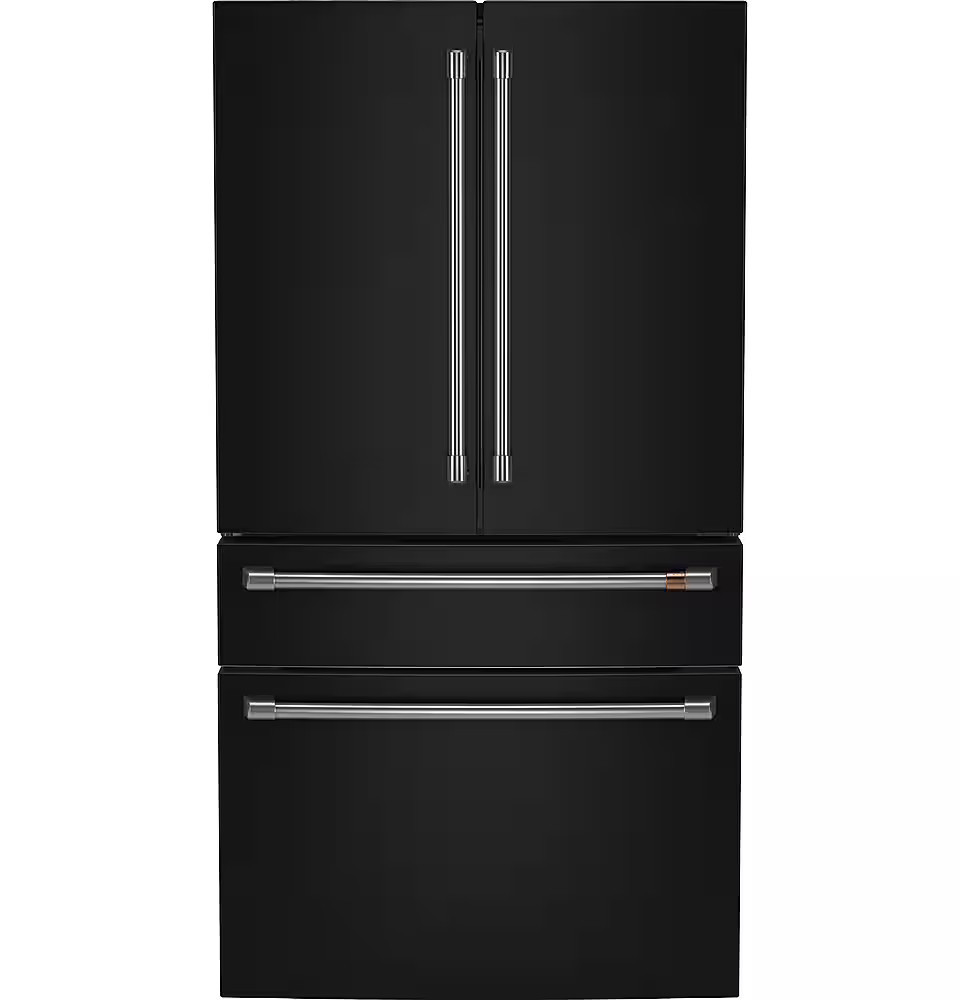 Café - 28.7 Cu. Ft. 4-Door French Door Smart Refrigerator with Dual Dispense Auto Fill Pitcher - Matte Black | Best Buy U.S.