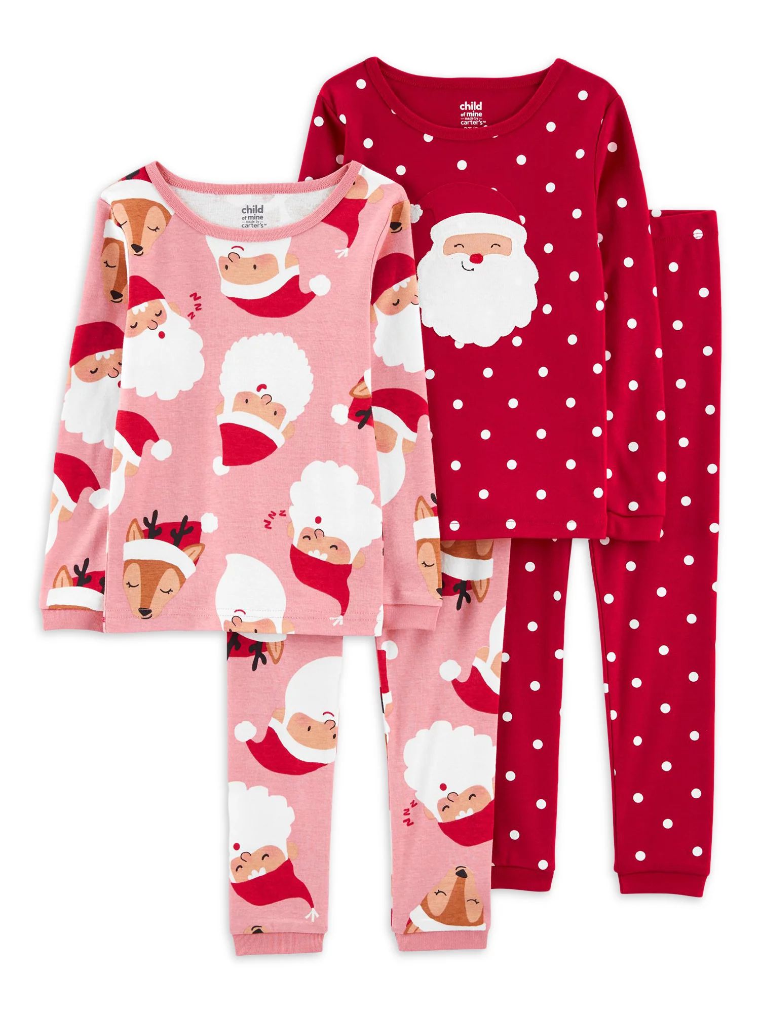 Carter's Child of Mine Toddler Boys Cotton Pajama Set, 4 Piece, 18 Months-5T - Walmart.com | Walmart (US)