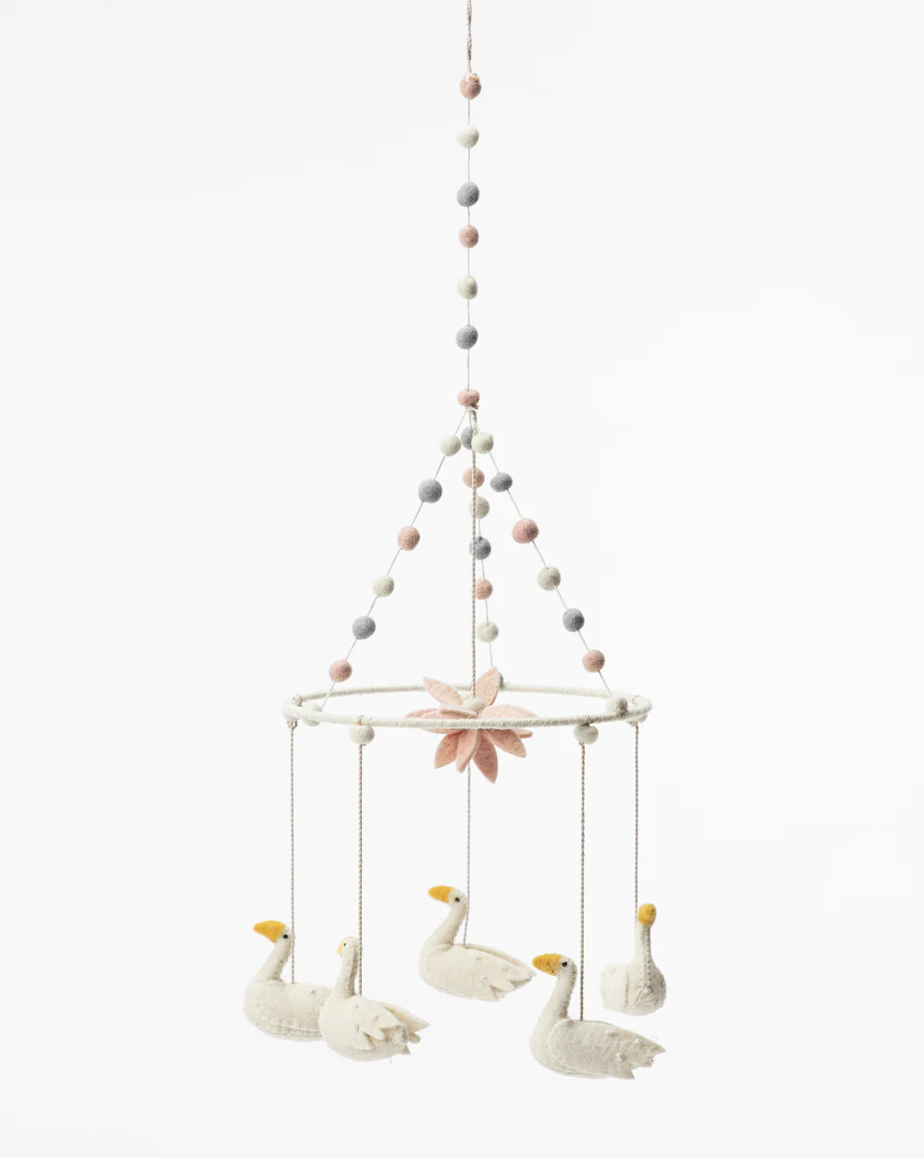Swan Lake Pom Pom Mobile | McGee & Co.