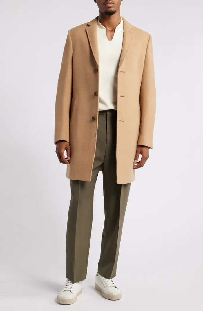 Felted Wool Blend Topcoat | Nordstrom