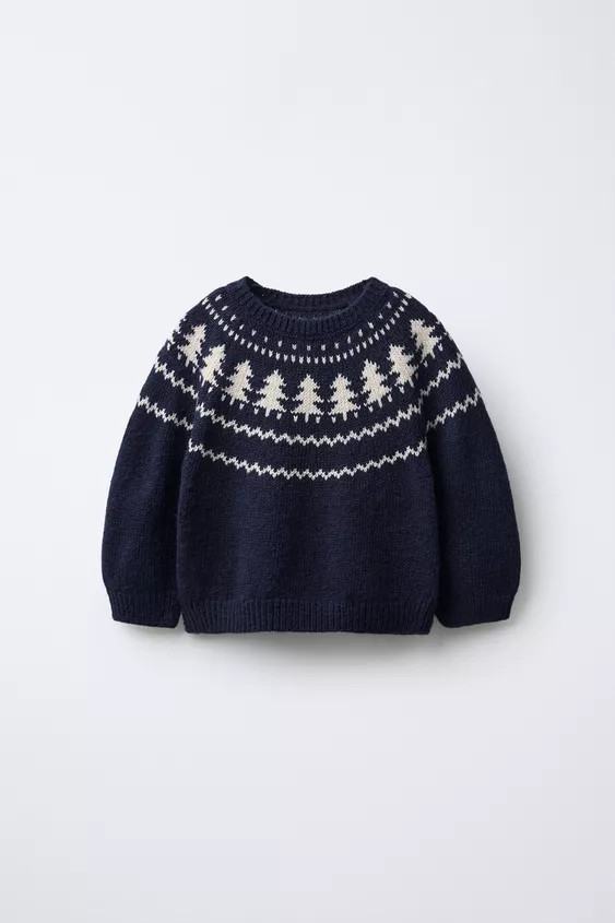 TREE JACQUARD KNIT JUMPER | Zara US