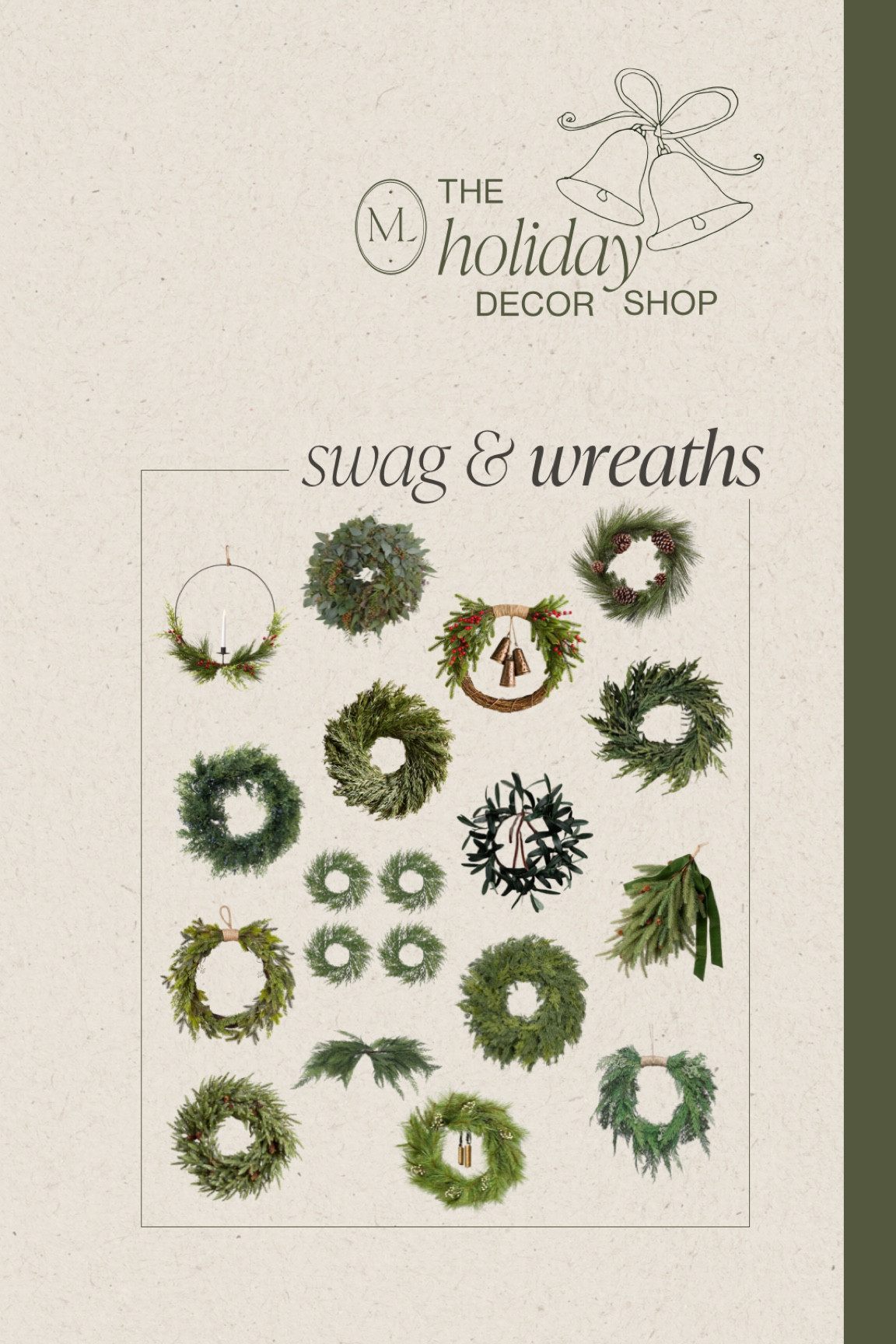Holiday decor shop - swag and wreaths for the Christmas season
•
•
•
Faux wreath, dried wreath, bells wreath, small wreaths, swag
#liketkit #LTKHoliday #LTKhome #LTKSeasonal