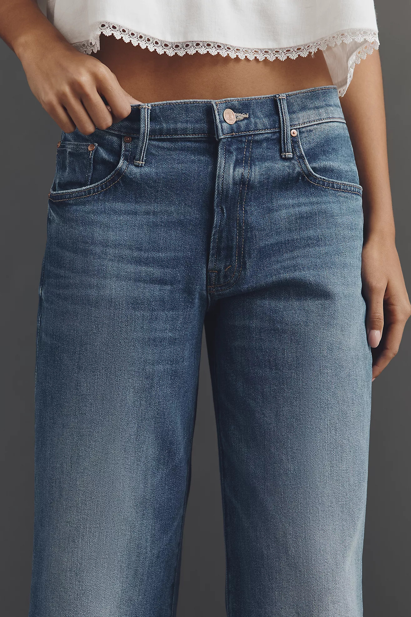 MOTHER The Maven High-Rise Wide-Leg Jeans | Anthropologie (US)
