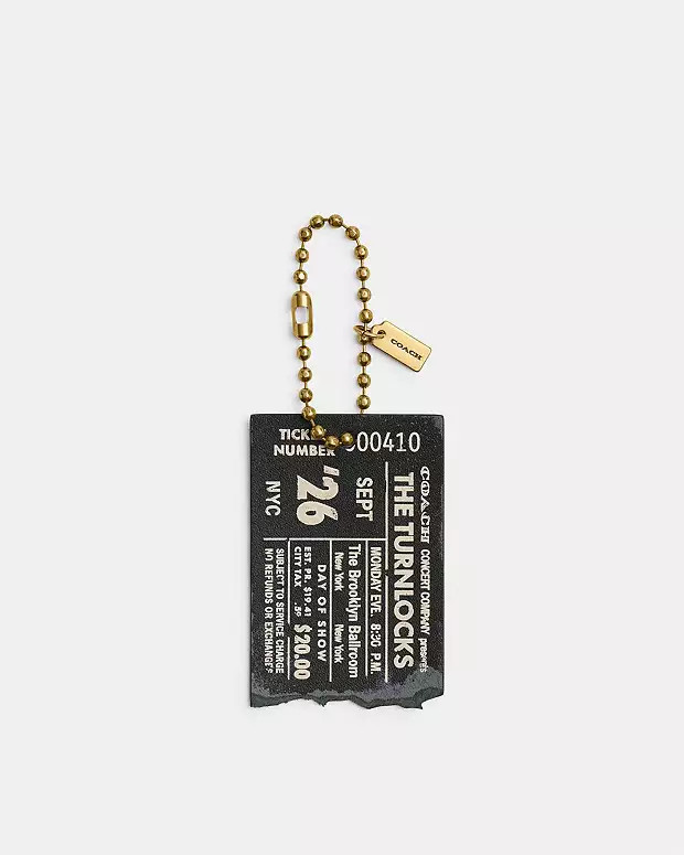 The Turnlocks Concert Ticket Bag Charm | Coach (US)