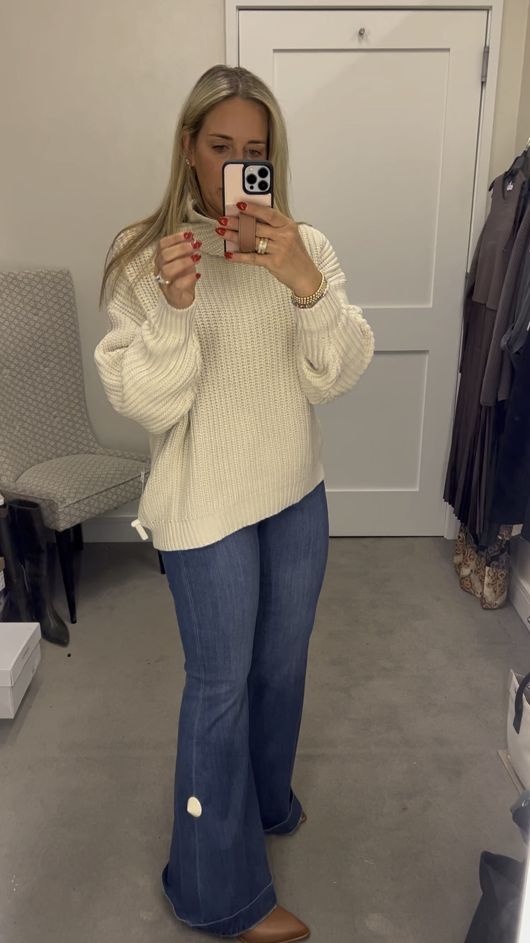 Free People NSale
Nordstrom Sale 
Free People Swim Too Deep Sweater - sized down 2 sizes to an  XS. Rung large!!!! Other colors available

Frame Flare jeans - can size down. Super stretchy. 



#LTKxNSale #LTKFindsUnder100 #LTKSummerSales