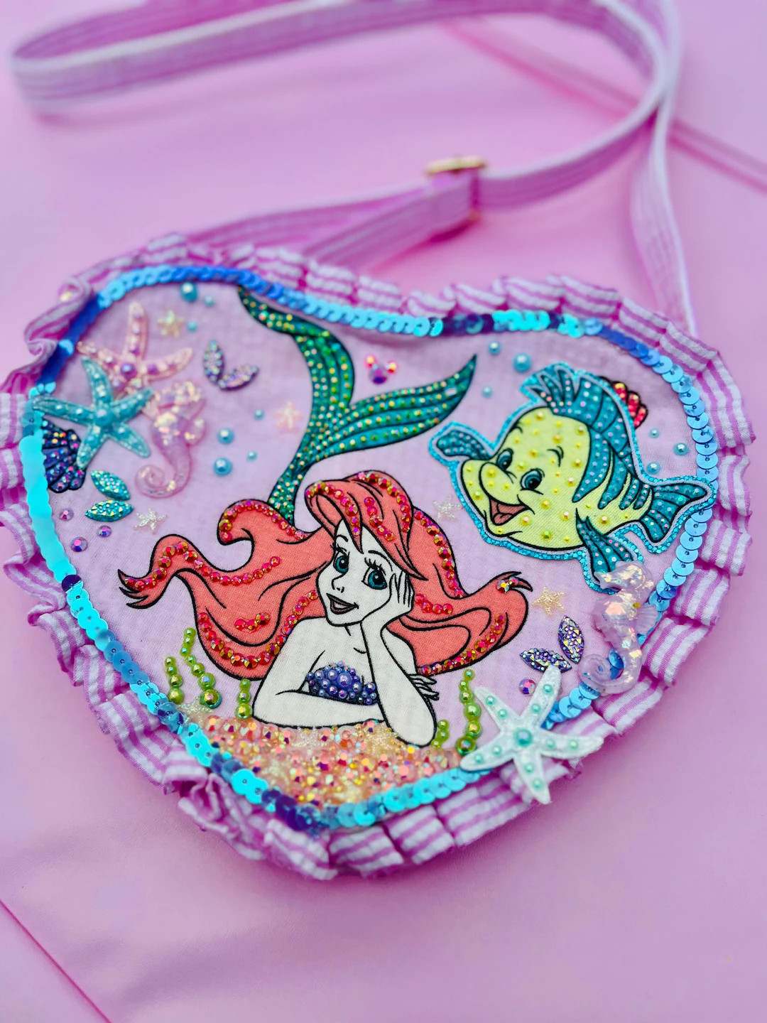 The Little Mermaid Cross Body Theme Park Bag, Disney Inspired Custom Made | Etsy (US)