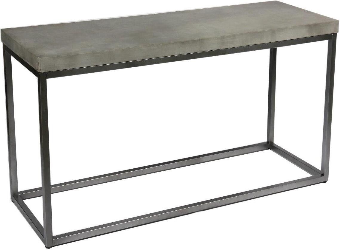 Onyx Sofa Table In Aged Concrete | 1stopbedrooms