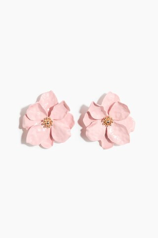H & M - Flower-Shaped Earrings - Light Pink | H&M (US + CA)