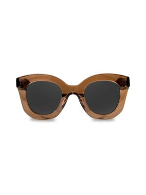 AQS 47MM Round Sunglasses on SALE | Saks OFF 5TH | Saks Fifth Avenue OFF 5TH