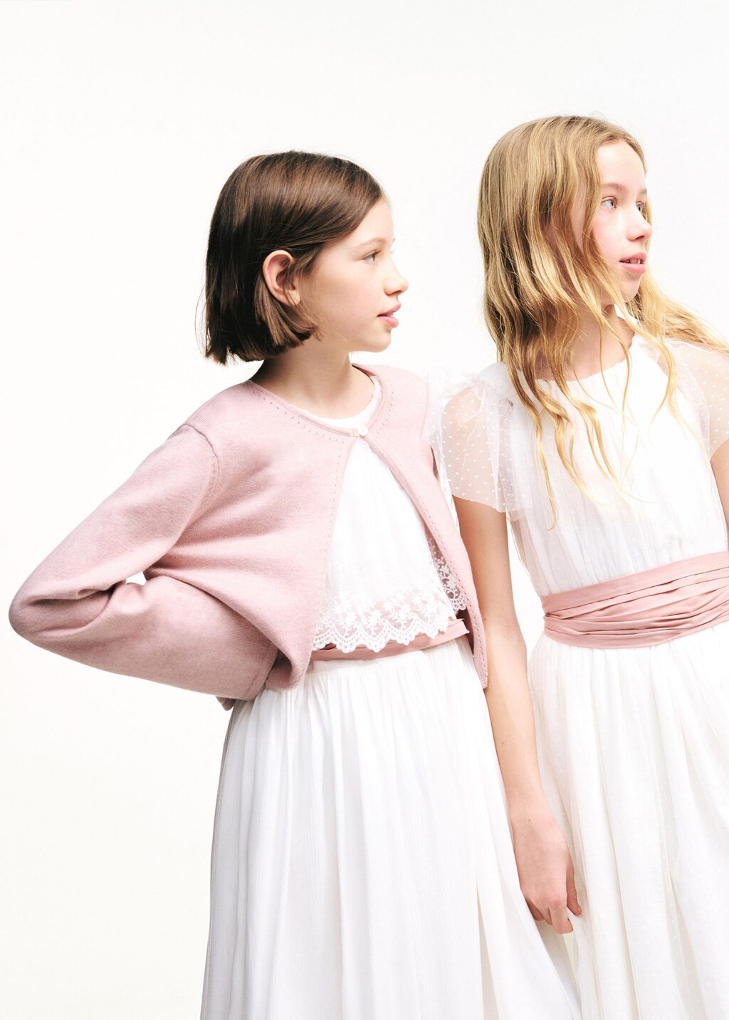 Fine-knit cardigan pale pink - Kids - 9-10 years - MANGO KIDS | Mango (US/MX/AU)