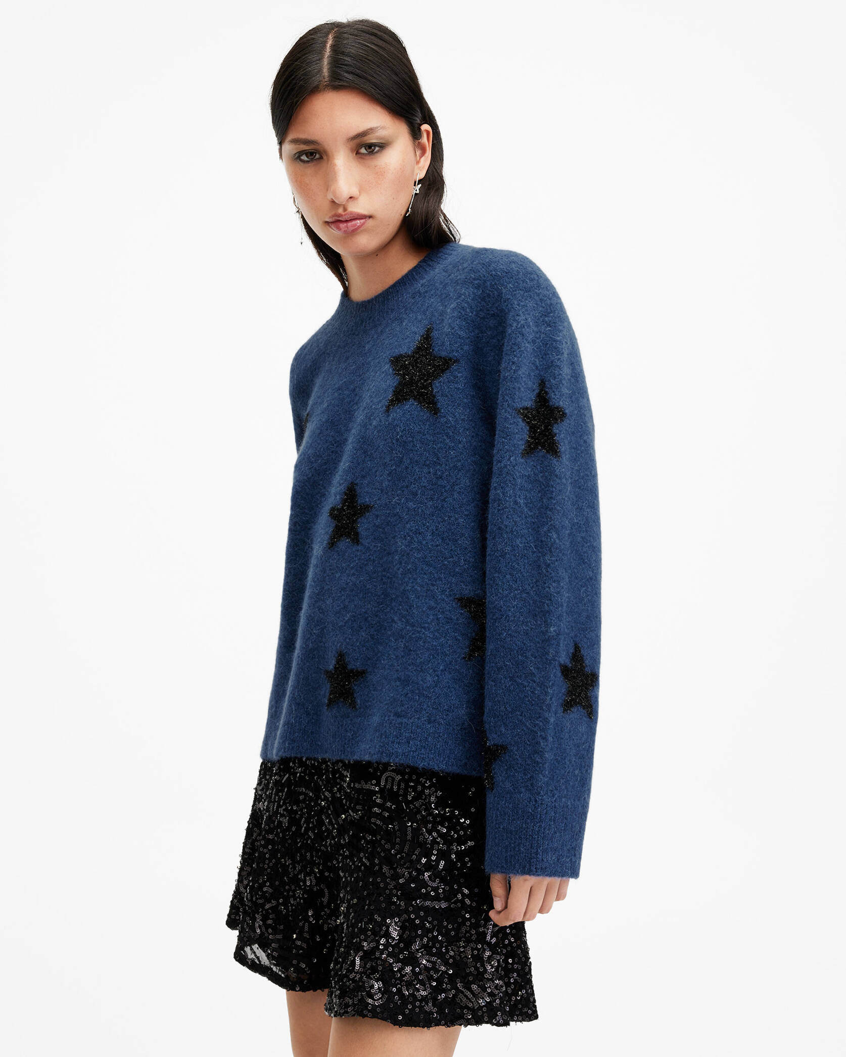 Starlet Brushed Jacquard Print Jumper | AllSaints UK