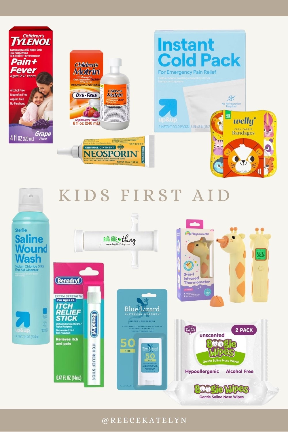 Things I always keep on hand with little kids 🩹🤍

Whether we're headed to the park, beach, road trip, or just running errands, these are the items I reach for constantly. The goal isn't perfection—just being prepared for the inevitable bumps, scrapes, bug bites, and surprise messes that come with childhood.

Sharing the Target finds I always restock before summer adventures ☀️