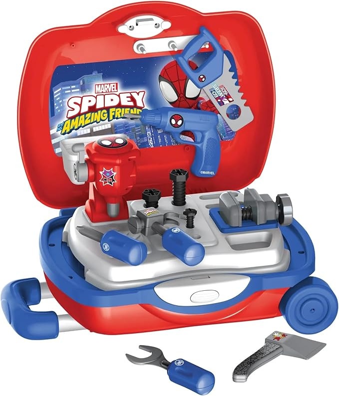 Spidey & His Amazing Friends Handyman Luggage Playset 20 Pieces | Amazon (US)