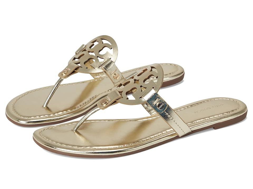 Tory Burch Miller Sandal Women's Shoes Spark Gold : 5.5 M, Leather | Zappos