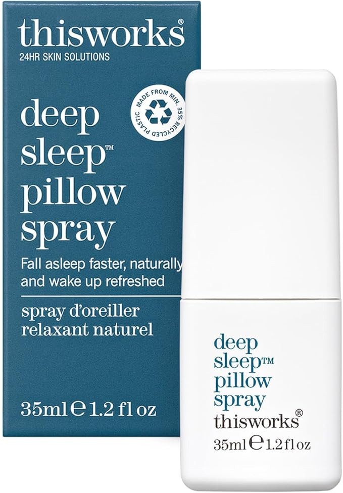 THISWORKS Deep Sleep Pillow Spray – Fast-Acting Natural Formula with Lavender for Relaxation an... | Amazon (US)