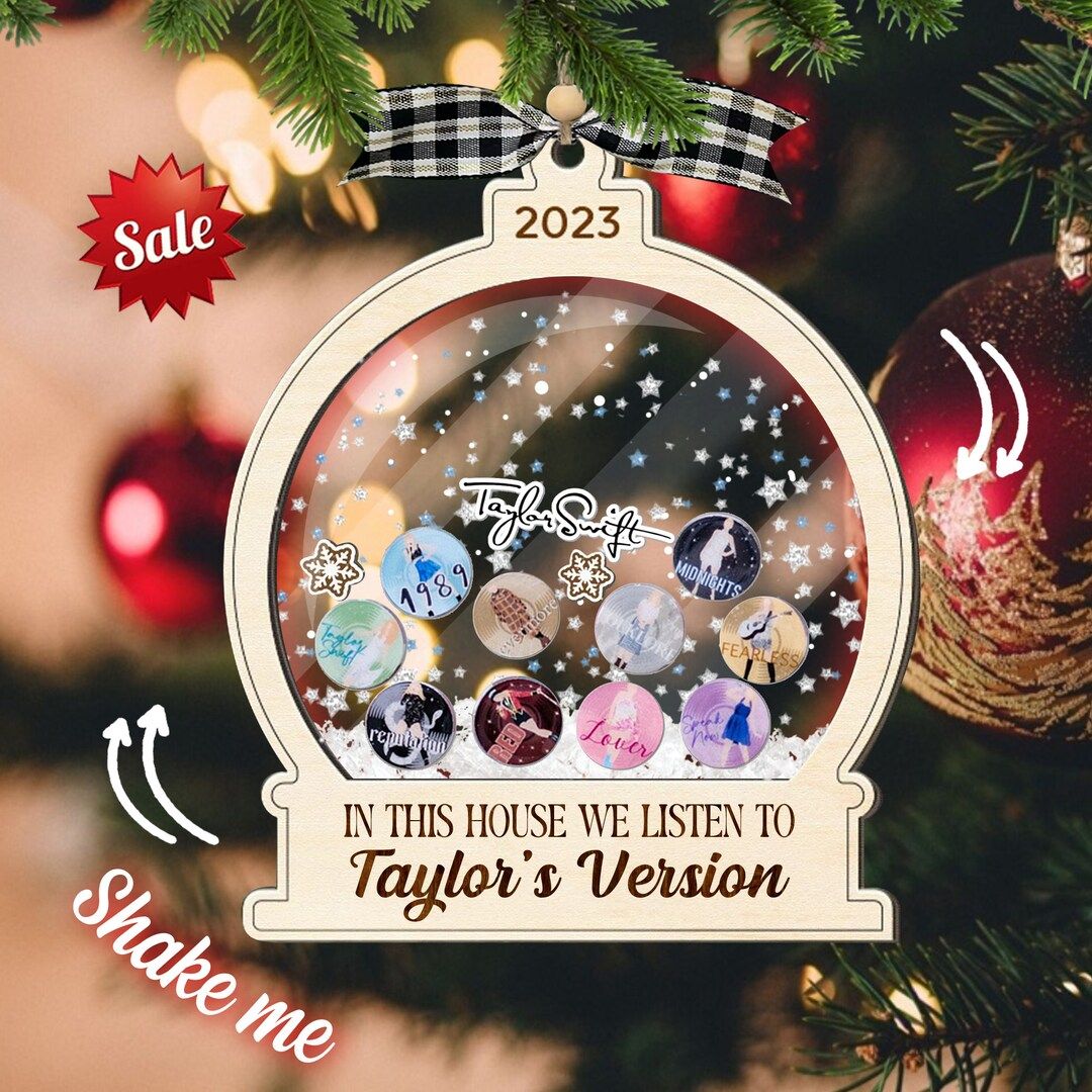 In This House We Listen to Taylor Ornament the Eras Tour - Etsy Canada | Etsy (CAD)