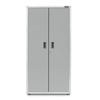 Gladiator Ready-to-Assemble Steel Freestanding Garage Cabinet in White (36 in. W x 72 in. H x 24 ... | The Home Depot