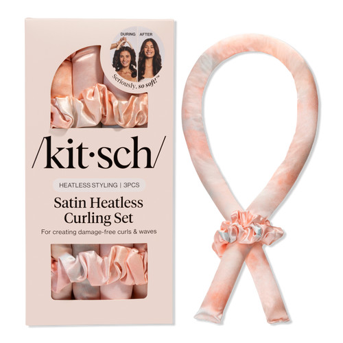 Kitsch Heatless Curling Set - Satin - Charcoal | Ulta